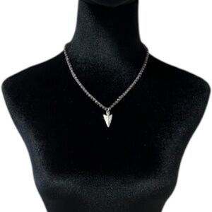 Stone Pendant Beaded Necklace